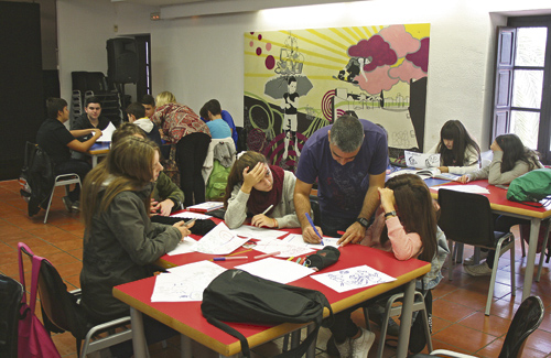 Taller de cmic a joves en Santa Coloma